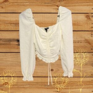 Bohemian White Longsleeve Top